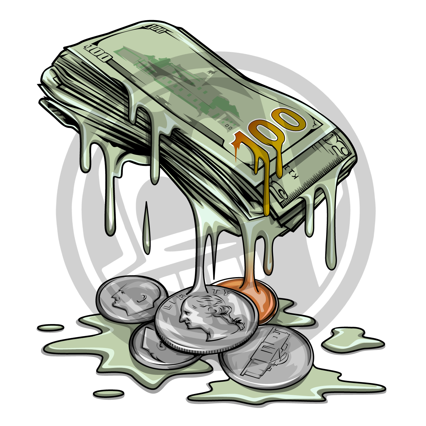 Cash Drip Digital Download (SVG/PDF)