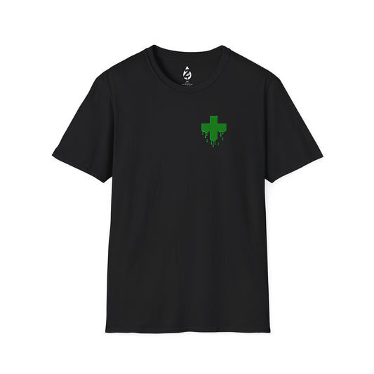 Dripping Green Cross T