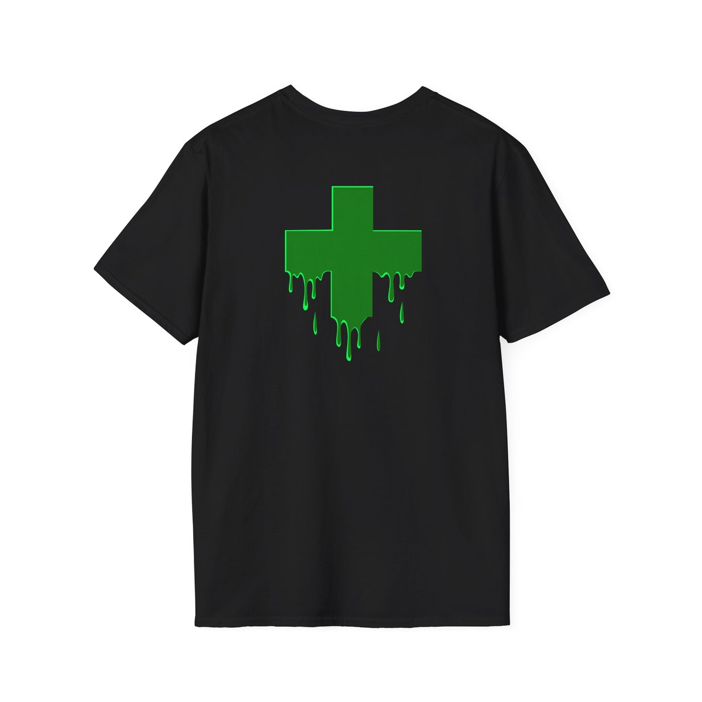 Dripping Green Cross T