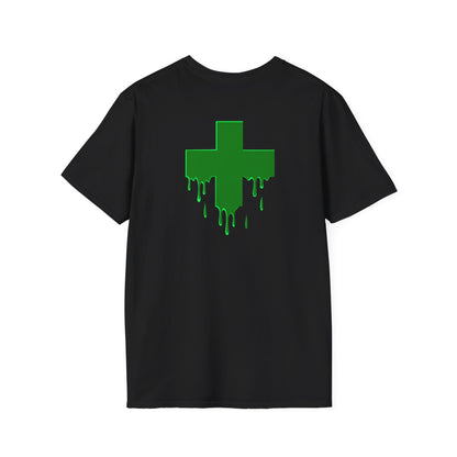 Dripping Green Cross T