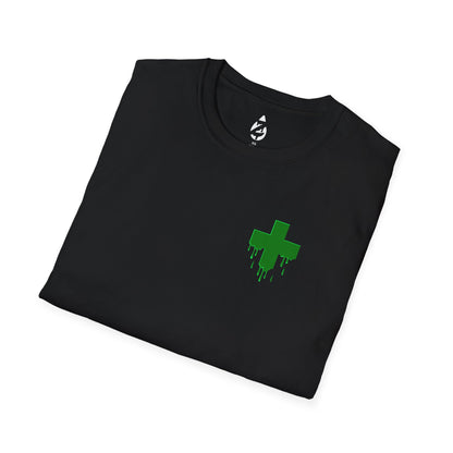 Dripping Green Cross T