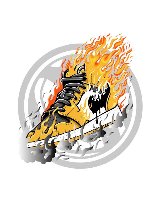 Jordan Flames Vector Digital Download (SVG/PDF)